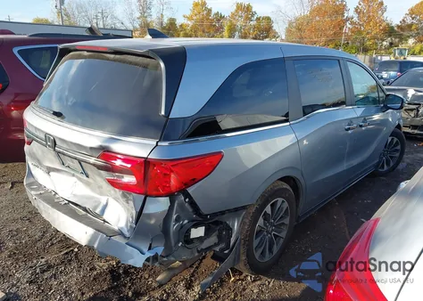 2021 Honda Odyssey Ex-L from USA, damaged, VIN 5FNRL6H70MB023353